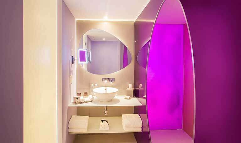 Trendy Ocean Bathroom at Temptation Cancun